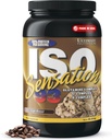 Ultimate Nutrition Whey Protein Isolate Toz Glutamine Kompleksi, ISO Sensation 93 - Whey Protein Tozu Gelişmiş Kurtarma için Eklenmiş Colostrum, Immunity & Gut Health - Cafe Brazil, 2lbs