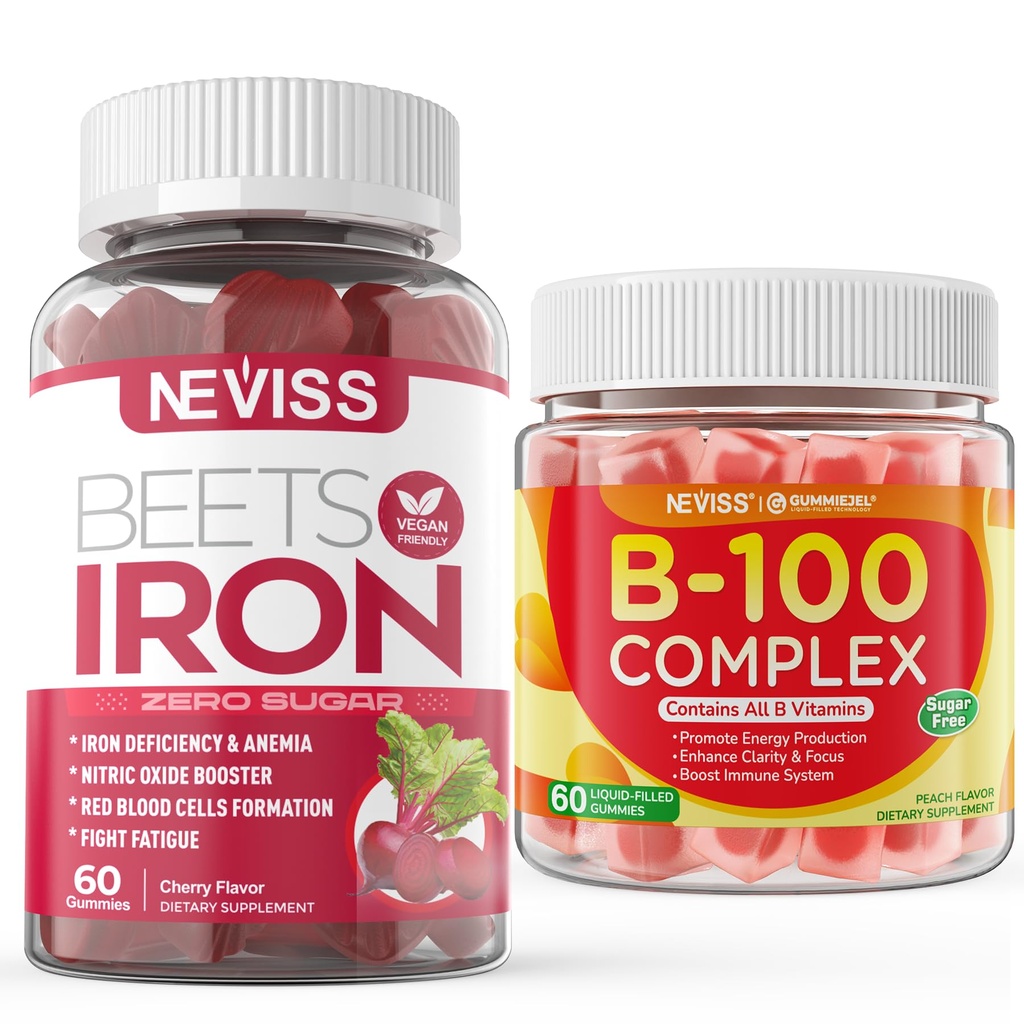 Sugar Free Iron Gummies+Vitamin B100 Kompleksi