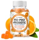 Prebiyotik Probiyotik & Postbiyotik Gummies for Women Men & Kids Children - High Potency 5 Milyar CFU - Sugar-Free & Gluten Free
