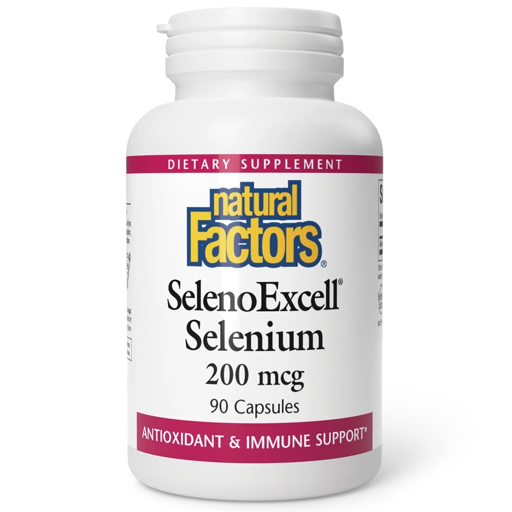 Doğal Faktörler, SelenoExcell Selenium 20006, Antioksi & Immune Support, 90 Capsules