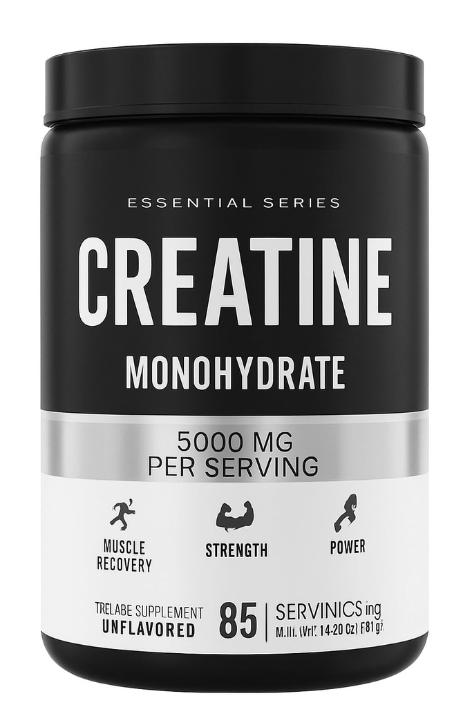 Creatine Monohydrate Micronized Powder 500G, 5000mg Per Serv (5g) - 85 Servings, 14.9 Oz