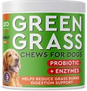 PAWFECTCHEW Dog Pee Grass Helper - Grass Treatment for Dog Urine - Dog Urine Neutralizer for Grass Burn Spots - Dog Pee Lawn Repair Treats with Probiotics - Made in USA - 120 Chews