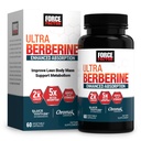 FORCE FACTOR Ultra Berberine, Ceylon Cinnamon, Dihidrberine & Chromium, 5X Abxia, 2X Longer Soning, Lean Body Mass, 60 Sebze Capsules