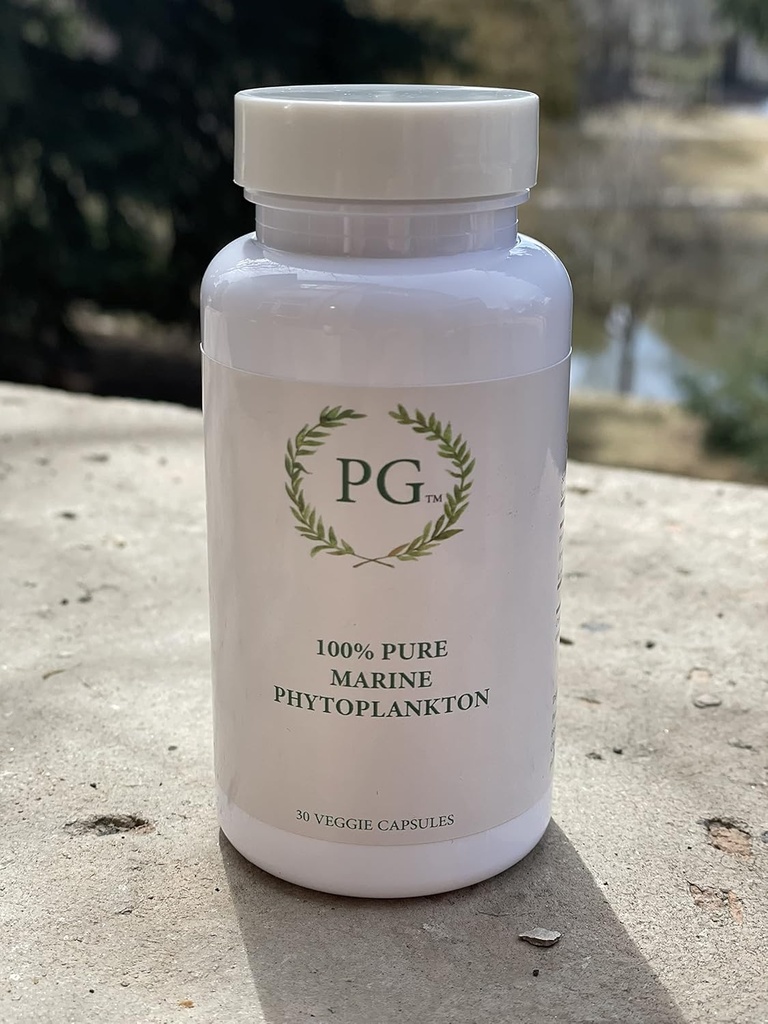 100% Saf Organik Deniz Phytoplankton - Yüksek Enerji SOD Enzyme - Contaminant Ücretsiz Yoğun Toz, Vegan SFOOD - 15gg