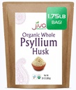 Jiva Organics Whole Psyllium Husk (Isabgol) 1.75 LB (28 Oz) Jumbo Bag - Non-GMO, Unflavored - Keto Friendly, ► Fiber Fiber Fiber Fiber