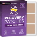 Recovery Patches 60 Pack - Wake Up Reneed & Energized with Our 100% Natural Materialss Patch for Party - Skin-Friendly & Water - İçmeden Önce Uygulayın - Gelişmiş Sabah Formula Formula