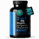 Magnezyum Theanine L-Threonate Apigenin Supplement for Sleep Aid-3- in-1 Complex Supplement Support Relaxation- Melatonin-Free Magnezyum- Zero Fillers- Gluten Free & Non-GMO-120 Count Veggie Capsules