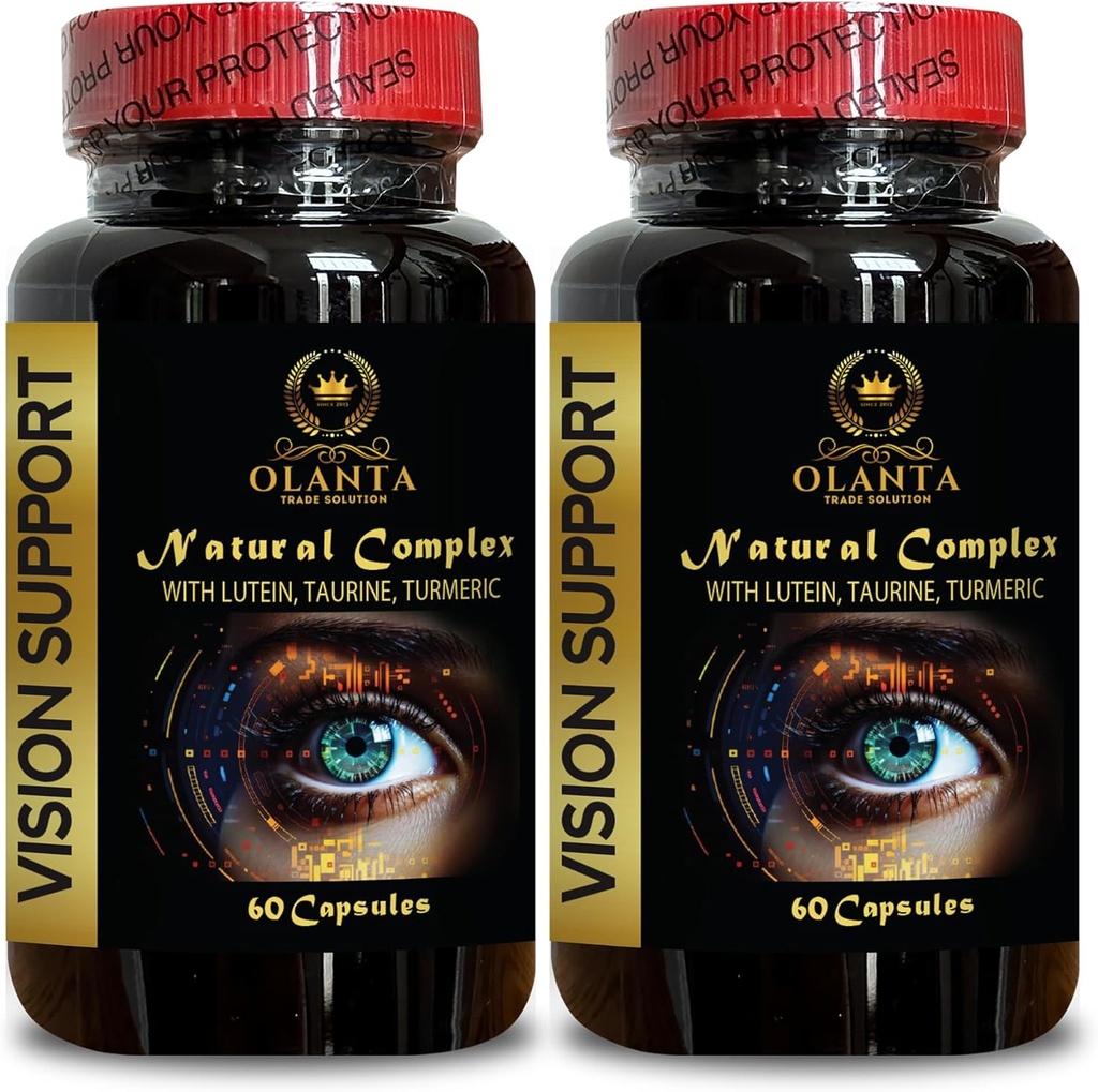 Vizyon Doğal Formula - Organik Lutein Supplements - Beta-Carotene & Antioksis ile Doğal Vizyon Desteği - 2 Şişe 120 Capsules