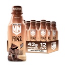 Muscle Milk Pro High Protein Shake, Chocolate, 14 fl oz Bottles, (12 Pack) Ultra-Filtered Milk, 42g High Quality Protein, 4g Sugar, 250 Calories, No Artificial Flavors, No Artificial Sweeteners, No Added Colors