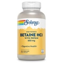 Solaray High Potency Betaine HCL ile Pepsin - Hidroklorik Asit Digestive Health - Betaine Hydrochloride ve Digestive Enzymes - Gut Health Support - 60 Günlük Garanti, 250 VegCaps