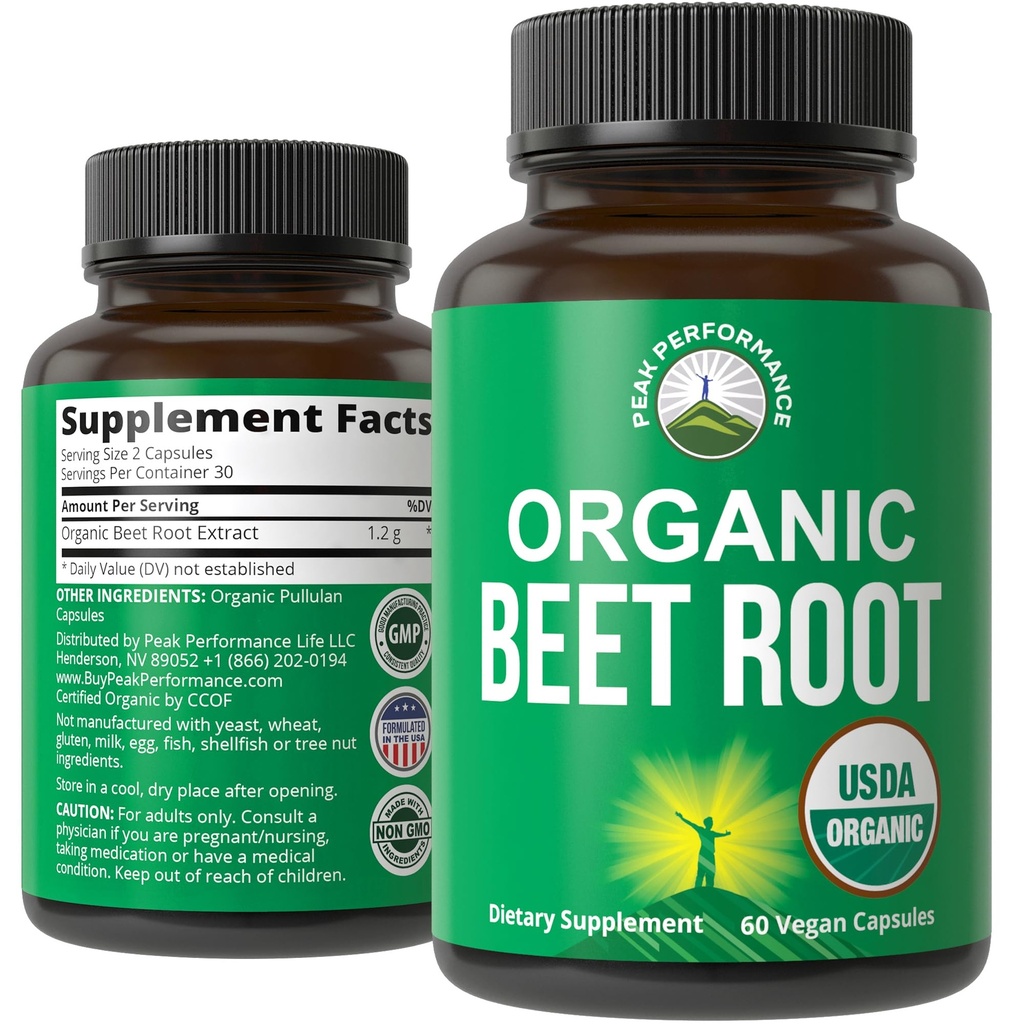 USDA Organik Arıt Kök Vegan Capsules. Beets Juice Toz Super Food Pills 1200 mg. Nitrik Oksit Enerji Arıtroot Türlü Kapsülleri artırmak. Polyol Support Supplement for Women and Men