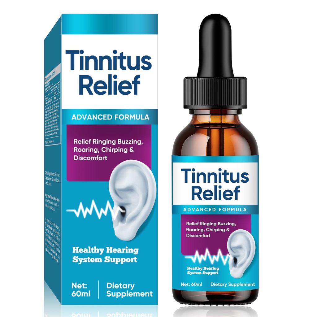 Tinnitus Relief for Ringing Ears High Potency, Fast-Acting Tinnitus Relief Drop for Internal Support, Professional Ear Tinnitus Relief and Auditory Wellness, 2 Fl Oz