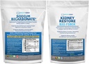 Organik sodyum Bikarbonat alkalin Supplement 1.5LB & Bio Fiber Kidney Cleanse Detox 2.5 LBS Sche – Destekler Kidney Health, Stomach Acid Neutralizer, alkalin Superfoods, Immune Support, Detox