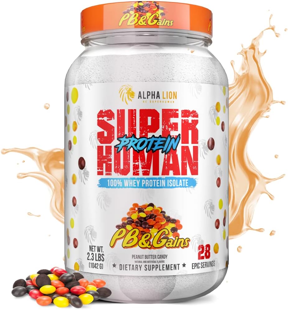 ALPHA LION Superhuman Whey protein Toz, Büyük Taşting Pure Whey Protein Isolate, Low Carb, Low Sugar, No Bloat Post Workout, Muscle Recovery & Growth (28 Hizmetler, PB & Wins)