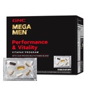GNC Mega Erkekler Performansı ve Vitality Vitapak Programı, 1 pakette 5 ürün, Circulation, Blood Flow, Prostate Health, Sex Function, Horny Goat Weed, 30 Packs