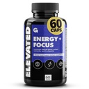 Gains in Bulk Elevated Nootropic Herbal Energy Supplements with Ginkgo Biloba, B Vitamins, DMAE, Clean Energy & Focus Supplement, Supports Digestive Health, Cognitive Brain Health, Vegan, 60 Capsules