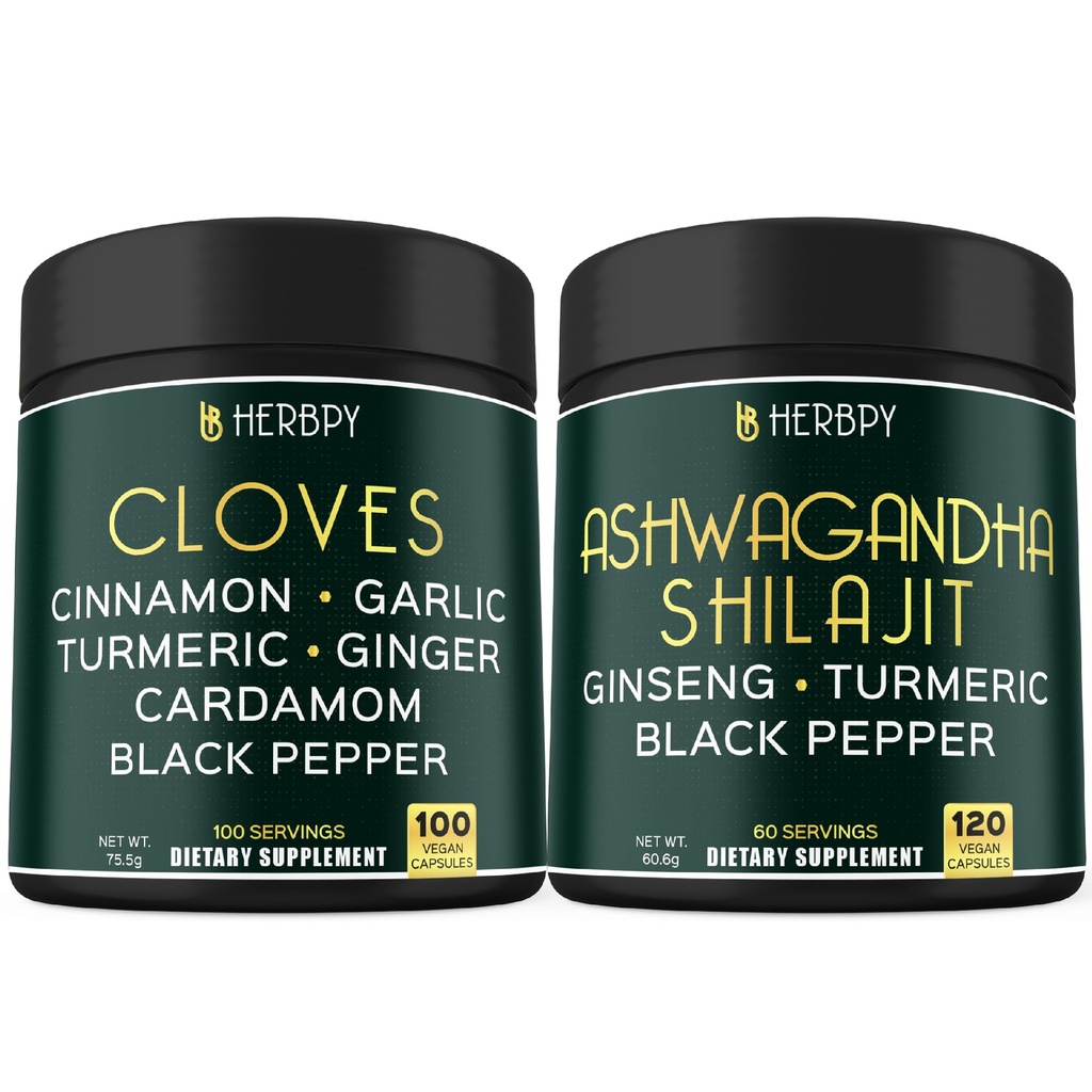 Log 7in1 Cloves Supplement ve 5in1 Ashwagandha Shilajit