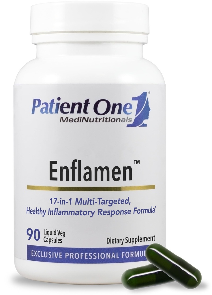 Patient One Enflamen | Supplement to Support Healthy Inflammatory Response and Joint Comfort* | with Turmeric, Ginger, Capsicum and More | 90 Capsules
