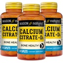 MASON NATURALuba Citrate Plus Vitamin D3, 6 Ay Supply, Kas Fonksiyonları ve Bone Health, 3 Pack