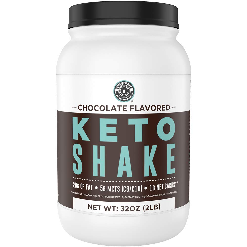 Keto Meal Change Shakes, Chocolate, 2lbs, Low Carb Keto Protein Shake Mix, MCT Toz, Grass Fed Hydrolyzed Collagen,, Keto Kahvaltı Shake, 20g Fat, 14g Protein, 1 Net Carb, Zero Sugar