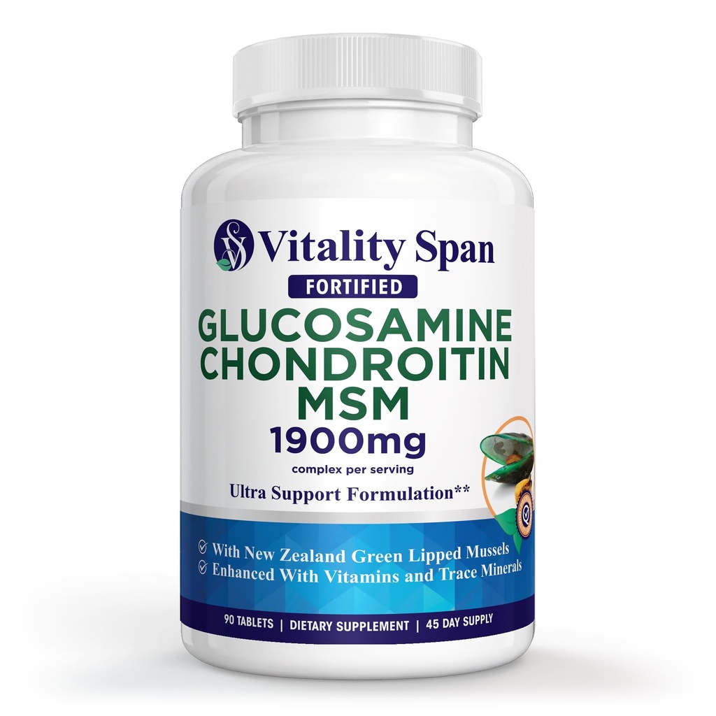 Gelişmiş Ortak Destek ve Yardım, Glucosamin Chondroitin, çinko, Bakır, ABD'de 90 Sebze Tableti Yaptı