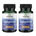 Swanson Apigenin-Bioflavonoid Supplement Natural Prostate Support-Metabolism & Nerve Health Support-Can Support Sleep & Relaxation 90 Caps, 50mg Her 2 Pack