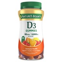 Nature's Bounty Vitamin D3 Gummies, Vitamin Supplement, Supports Immune Health, 5006, 2000IU, Karma Meyve Flavor, 90 Gummies