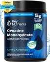 KEY NUTRIENTS Kretine Monohidrat Toz + Elektrolytes, 5000 mgt Kretin Toz, Mikronized Kreatin Monohidrat, Krepure Kretin - 60 Hizmet
