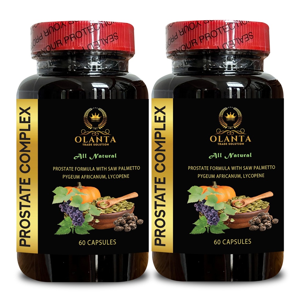 Prostate Support Complex - Prostate Healthy Pills, Urinary Tract Support, Mens Daily Vitamin Prostate Support, Saw Palmetto Extract for Prostate - 2 Bottles 120 Capsules