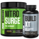 Jacked Factory Nitrosurge Pre-Workout in Pineapple & Build XT Muscle Building Sche for Men & Women