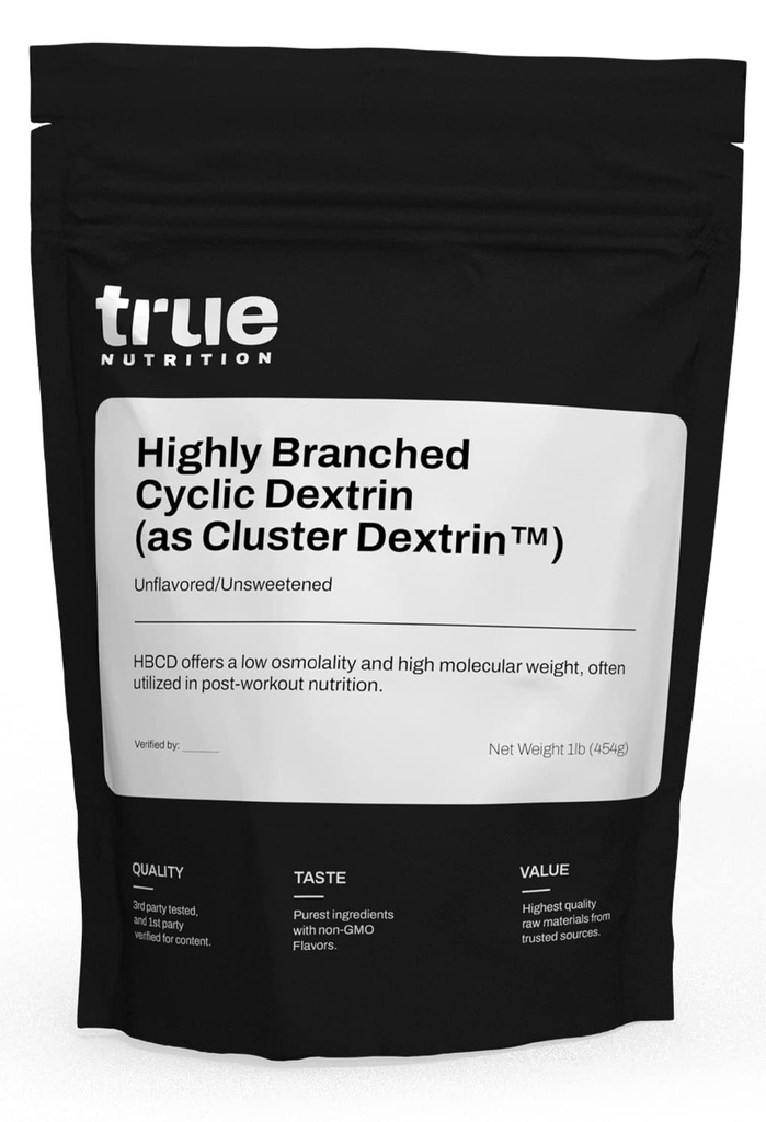 Gerçek Beslenme - Yüksek Lisanslı Cyclic Dextrin - Sustained Intra-Workout Energy, Geliştirilmiş Post-Workout Muscle Recovery - Vegan ve Non-GMO - Unflavored 1lb