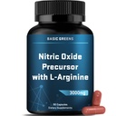 L-Arginine 3000mg Nitric Oxide Supplement for Men and Women – Non-GMO Vegan Capsules with Beet Root for Circulation, Endurance, Energy, Stamina, Performance and Workout – 90 Caps