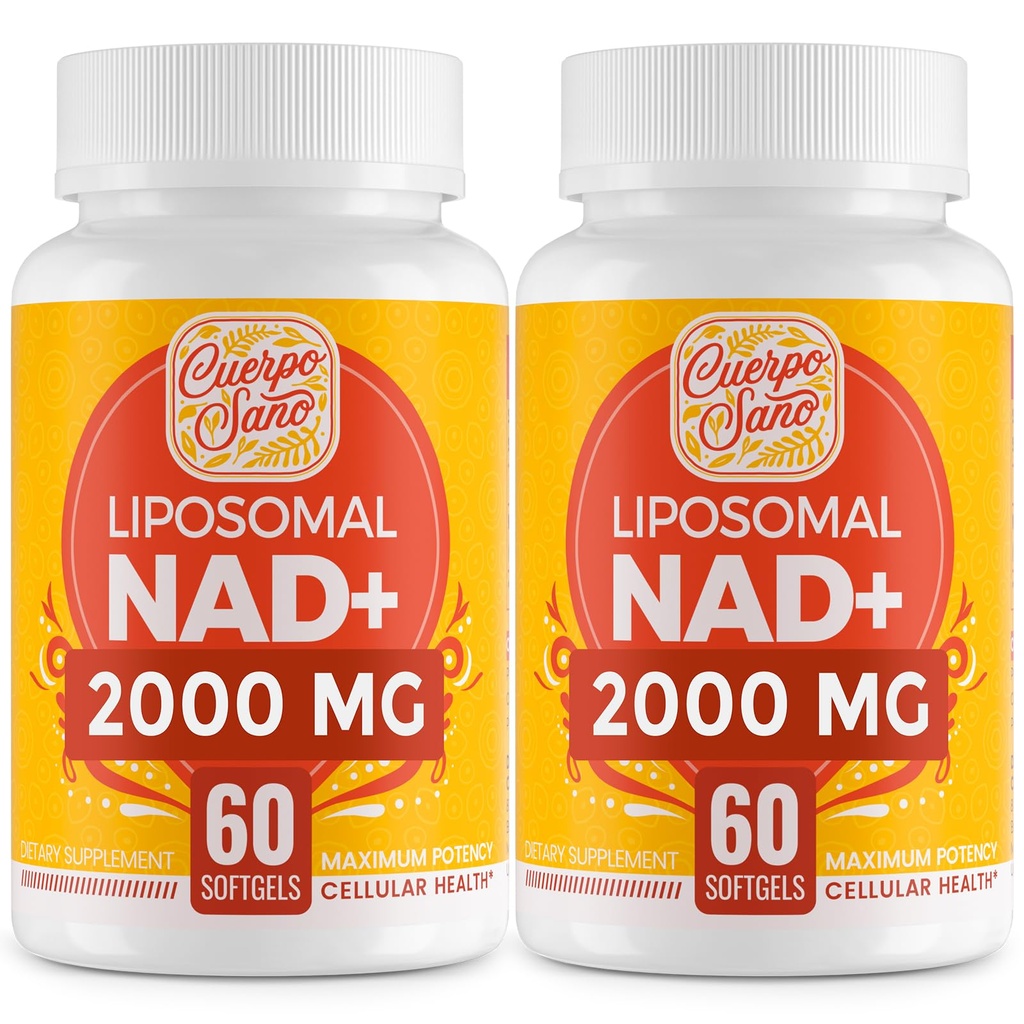 2000 MG NAD Supplement, Liposomal NAD+ Yüksek Absorpsiyon ile Daha Verimli, Nicotinamid Riboside, Pure & Plus Boosting Supplement, Aging Defense, Metabolism & Cellular, 120 softgels