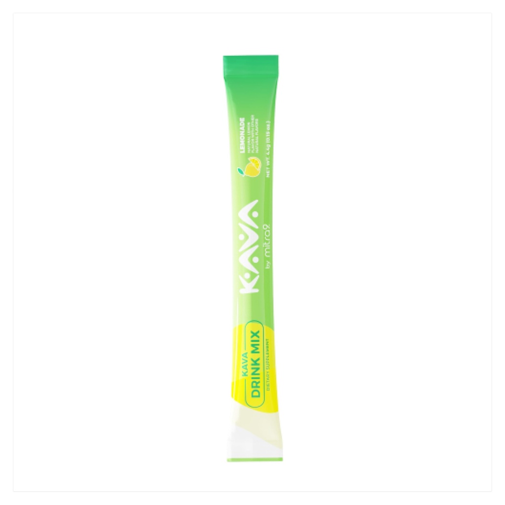Mitra9 Kava Toz RelaxPak - Lemonade Kava Extract Toz Paketleri | Mood Advancedr | Plantive | Doğal Calm & Clarity | Easy Open Single-Serving Stick (5)