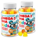 DR. MORITZ Omega 3 Kids Gummies (180 Kont), Vegan Omega3 Çocuklar için Balık Yağı olmayan, Beyin ve Kalp Sağlığı için Vitaminler, Gluten-Free Omega 3 6 9