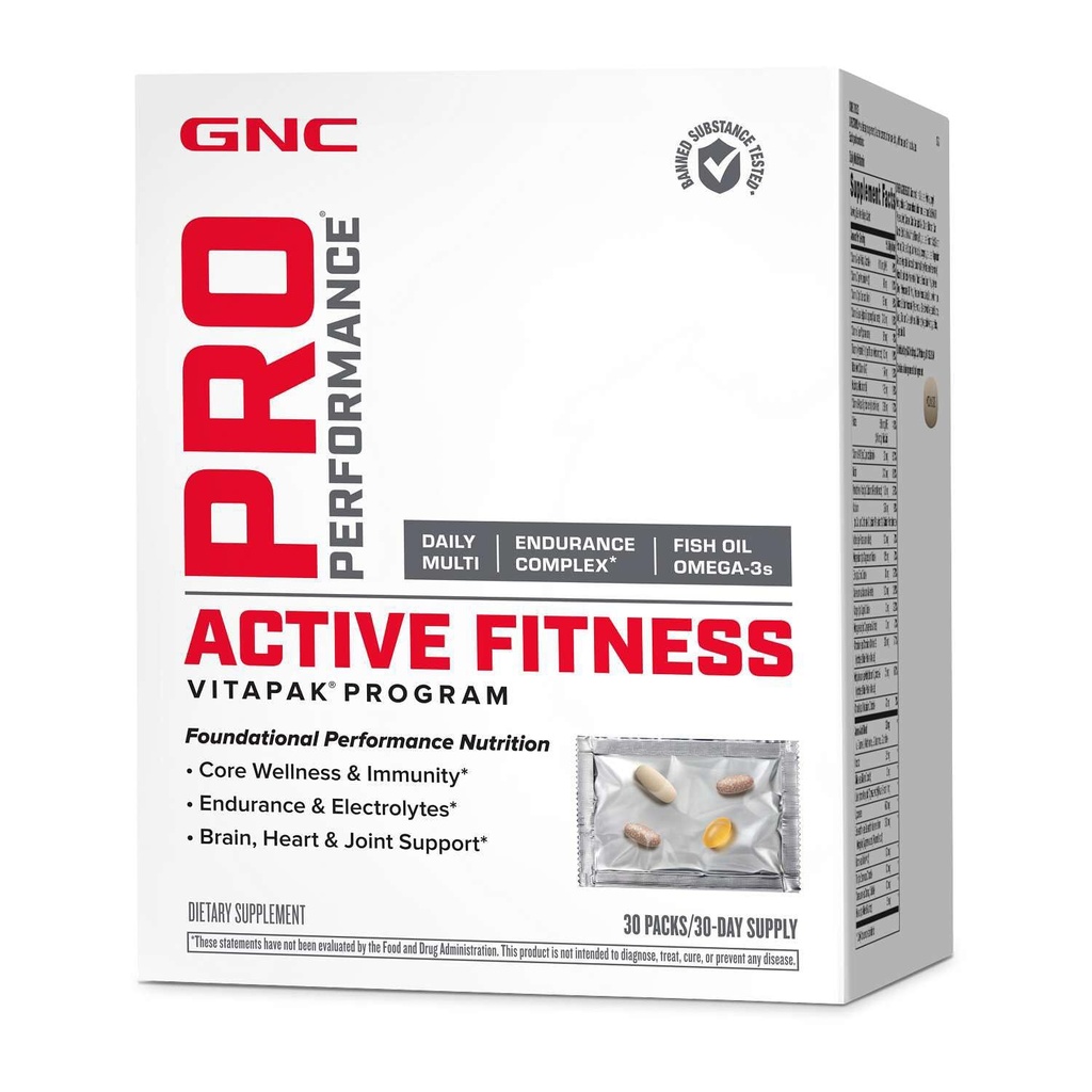 GNC Pro Performans Aktif Fitness Vitapak Programı | 30 Hizmet