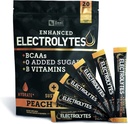 Gelişen Elektrolyte Toz (Peach Mango 20pk.) w 0 Sugar +BCAAs +B-Vitamins Electrolyte Supplement w Pids çinko & Magnezyum for Hydration - Keto Electrolytes