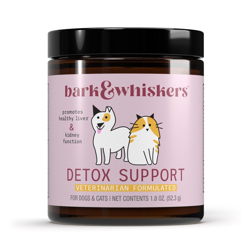 Bark & Whiskers Detox Desteği - Sağlıklı Yaşamcı & Kidney Fonksiyonlu Destekleyin - Organik Süt Butle & Yeşil Çay - 1.8 ozle & Green Tea - 1.8 ozle &