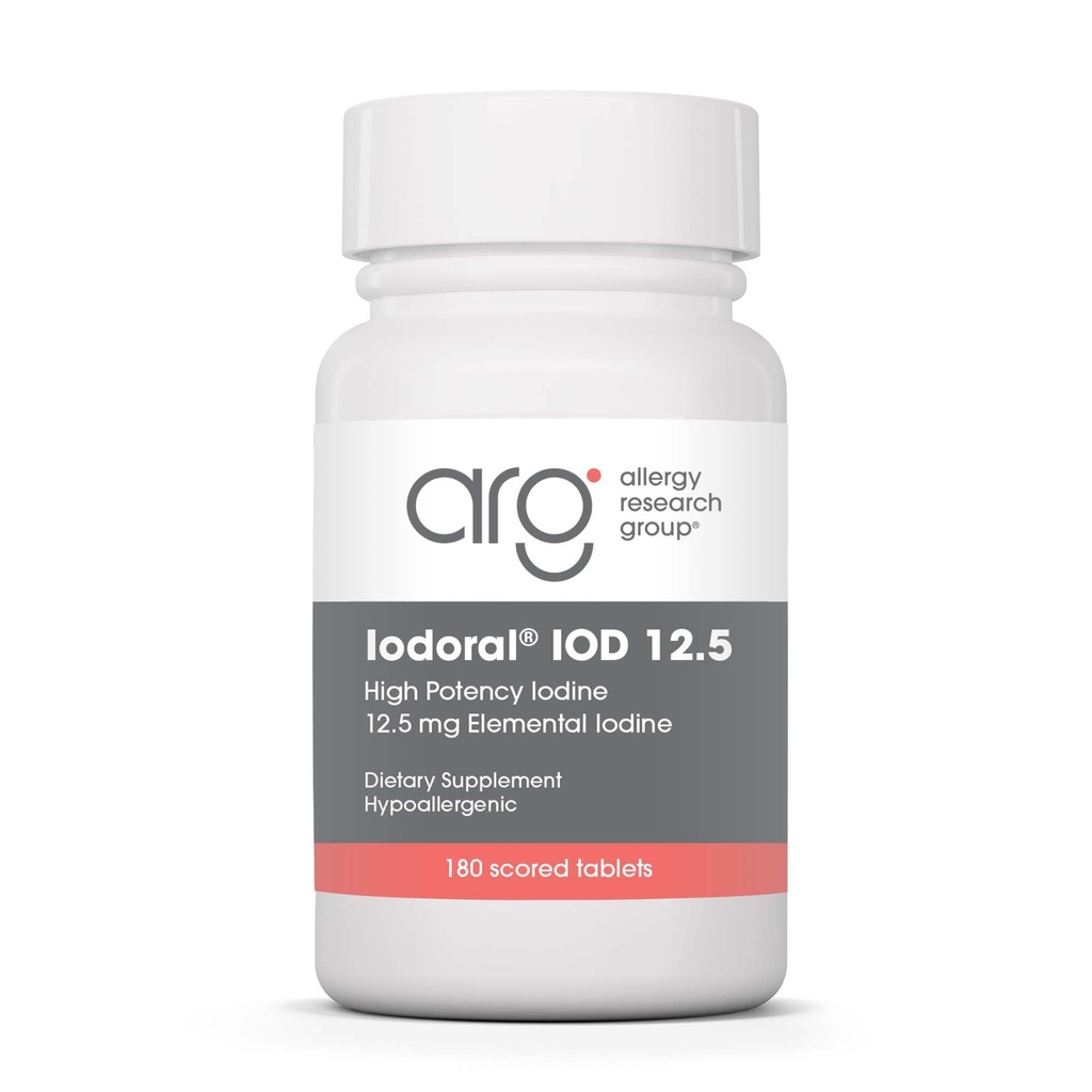 Optimox Iodoral 12.5 mg Supplement - Iodine Supplement, Yourroid Support for Women and Men, Lugol Çözüm Pills, Piyal Iodide Tabletleri, Daily Mineral Kompleksi - 180 Count