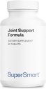 Supersmart Joint Support Formula (High Potency Complex) - Glucosamine, Chondroitin, Hyaluronic Acid, MSM - Ortak Destek Supplement | Non-GMO & Gluten Free - 90 Tabletler