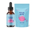 JoySpring Kids Focus & Calm Bundle | Genius Drops Smartberry Vanilla Liquid + Think Dust Magnesium Saffron Stick Packs | Herbal Brain Support & Daily Routine Supplement for Kids Ages 4+
