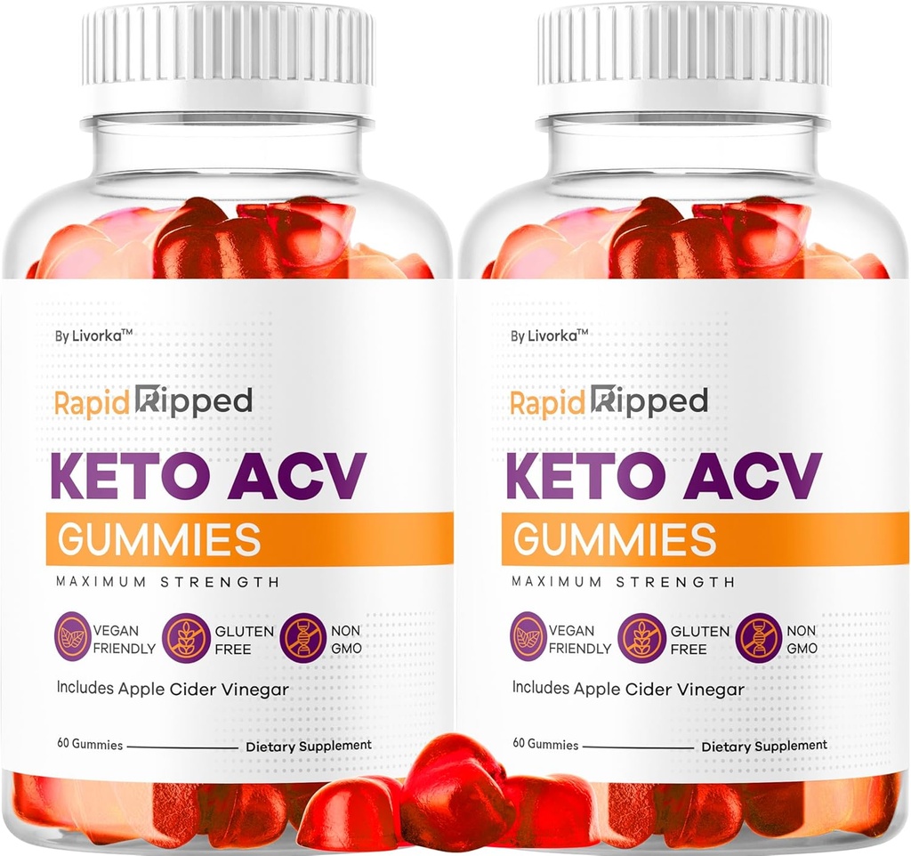 (2 Pack) Hızlı Ripped Keto ACV Gummies Desteği, Hızlı donanımlı DW Plus Apple Cider Vinegar Gummy Advanced Formula 1050MG, All Natural Gomitas Yorumlar, 120 Gummies for 2 Ay