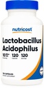 Nutricost Lactobacillus Acidofili 10 Milyar CFU, 120 Vegetarian Capsules