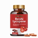 Lycopene Capsules, Natural Lycopene 200 mg with Organic Reishi Mushroom 200mg Supplement for Prostate Health and Immune Support - Gluten-Free, Non-GMO, 60 Capsules (1 Pack)