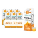 Vidafuel Concentrated Protein Shot (6 Pack) - 16g of Protein per 2oz. - Collagen & Whey Protein Drink, No Artificial Sweeteners, 32 fl oz. - Citrus