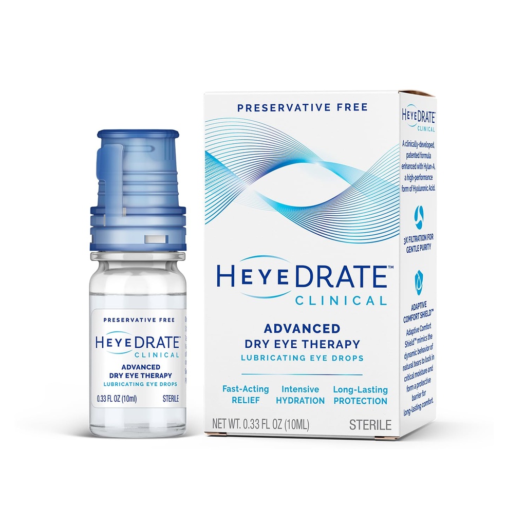 Heyedrate Clinical Preservative Free Eye Drops, .33 fl oz Bottle
