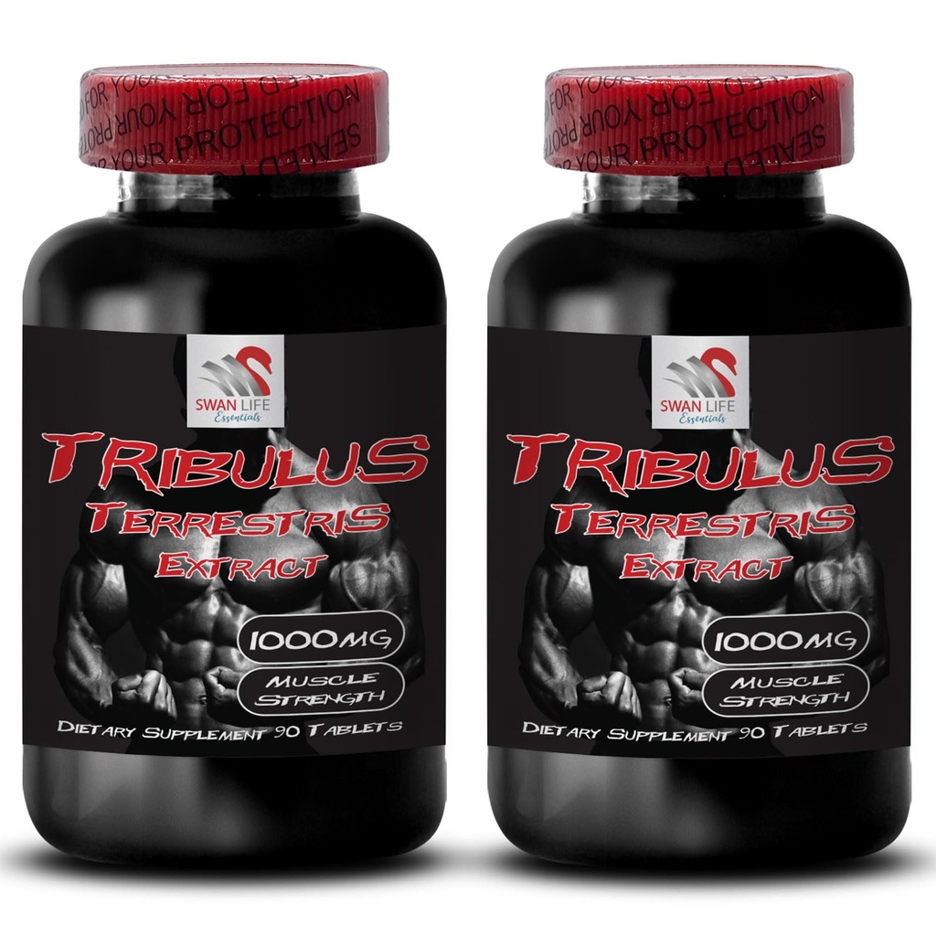 Daily Energy Boost - TRIBULUS TERRESTRIS Extract - Pure Energy Support, Strength, Active Lifestyle Support, Natural Muscle Support, Activity Power, Energy, Active Body Support 2 Bottles 180 Tablets