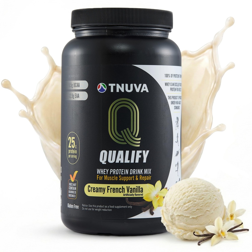 Fransız Vanilla protein Toz. 25g protein Shake Toz Post Workout Recovery, Smoothie & Baking. Gluten & Sugar Free, Highly Kosher, Amino Asitler (5.5g BCAA, 2.7g Leucine), 23 Hizmet