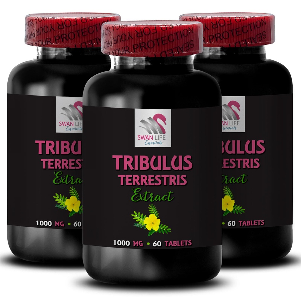 Pure Power Boost - TRIBULUS TERRESTRIS EXTRACTS - Dynamic Muscle Surge, Daily Energy Source, Active Body Support, Natural Strength, Physical Power Formula, Strength, Plant-Based 3 Bottles 180 Tabs