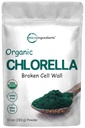 Mikro Malzemeler Organik Klorella Toz, 10 Ounce, Kırık Hücre Duvar, Vegan Proteinler ve Vitaminler, Raw, Bulk Premium Chlorella Supplement, Vegan Dostu, Irradiation, Non-Irradiation